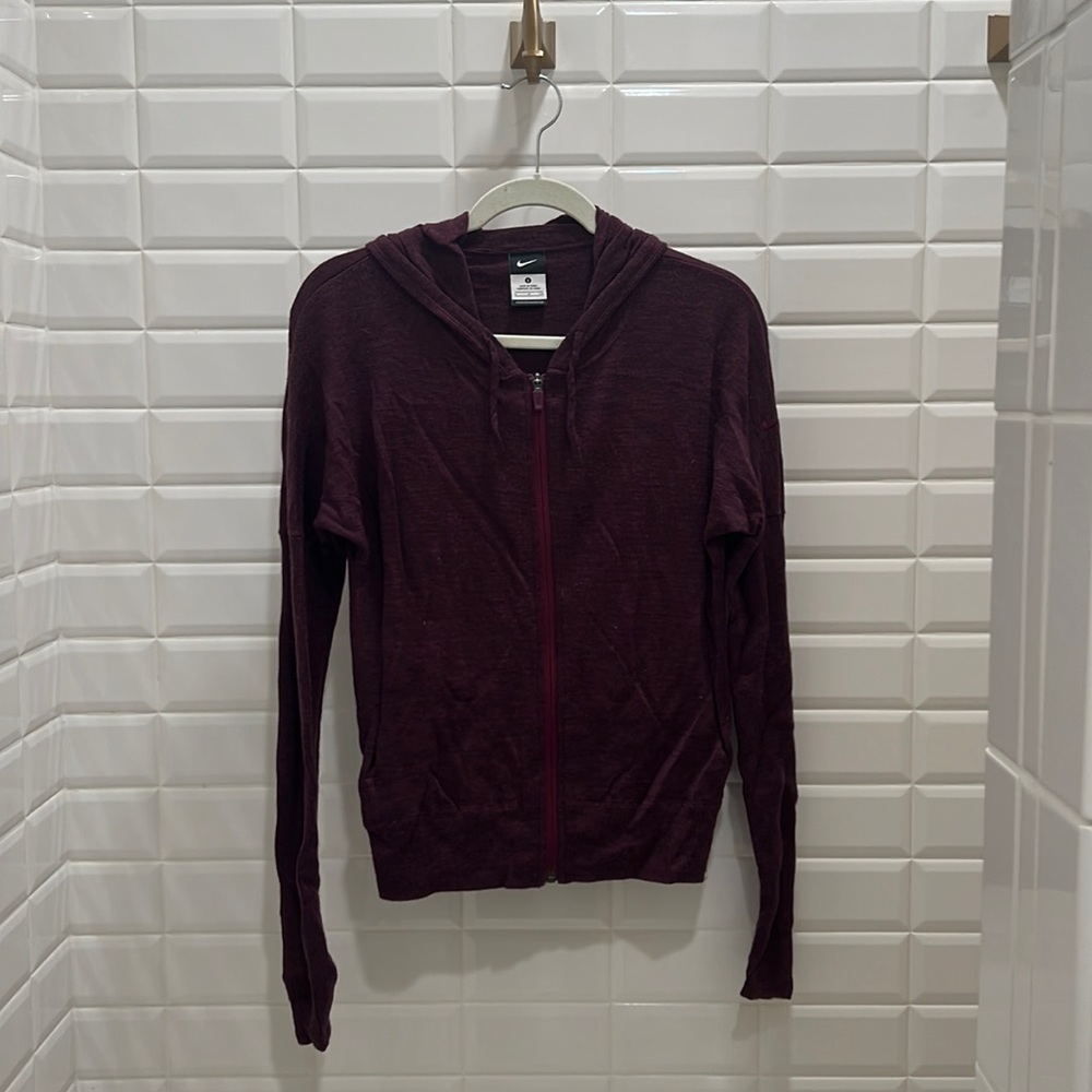Nike size small maroon zip up